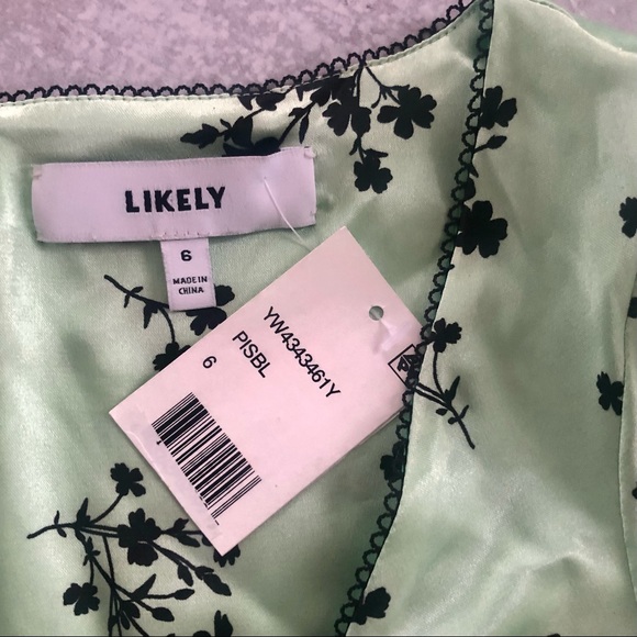 LIKELY Mona Floral Print Ruched Crop Top & Cruz Skirt 2pc Matching Set 6, NWT - Picture 7 of 11